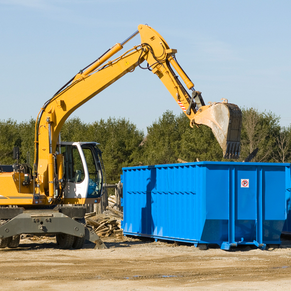 what size residential dumpster rentals are available in Gibson MO